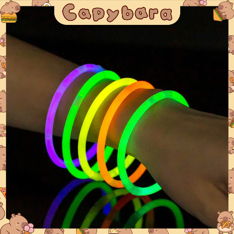 CAPY  Glowing Stick Glow in the Dark Stick Pospor Gelang Neon Warna Warni Jadul T-AN027