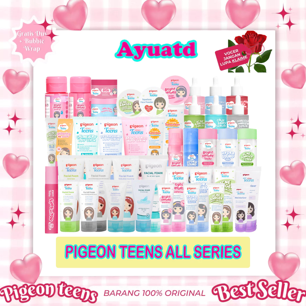 PIGEON TEENS All Varian Facial Foam / Moisturizer / Serum / Toner / Sunscreen / Face Mist / Body Ser