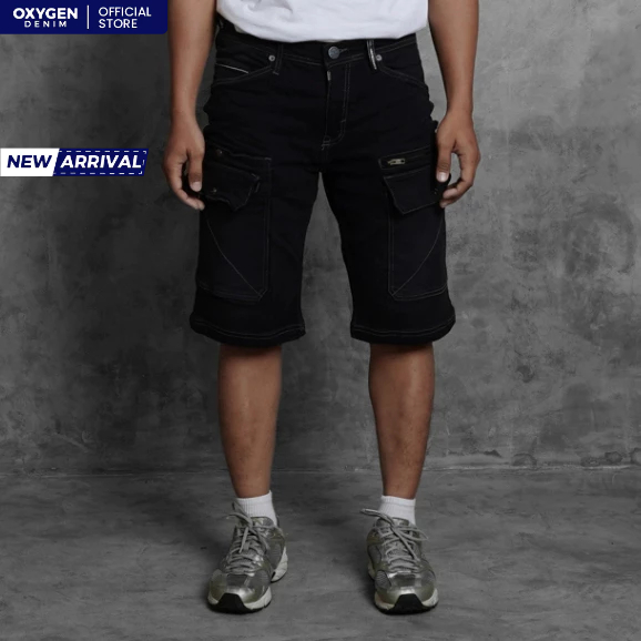 Oxygen Denim Evolve Wanderlust Tapered Cargo Jeans (803-0114)