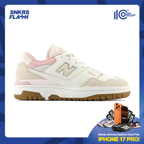 NEW BALANCE 550 Sea Salt Pink Granite Sepatu Sneakers Wanita - BBW550HL - Size 37.5