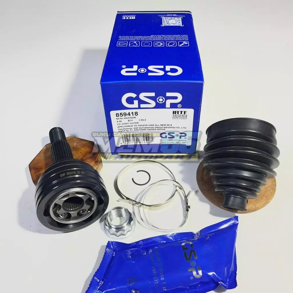 CV Joint Outer As Roda Luar Kanan / Kiri Toyota Yaris Vios 2014-2016 GSP 859418