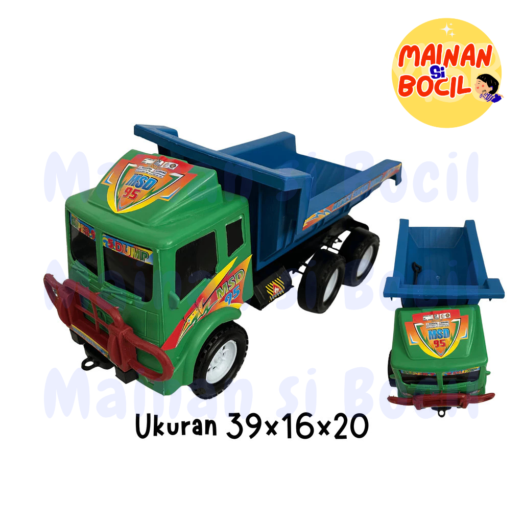 Mainan anak kendaraan mobil dump truck pasir ukuran besar
