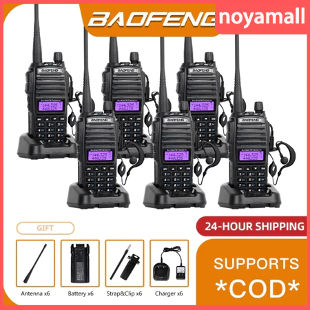 [NEW ] Ht Baofeng UV82 Walkie Talkie BF UV82 8 Watt Dual Band UHF/VHF Jarak Jauh 15KM Radio Handy Ta