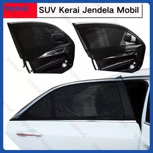 SUV Kerai Jendela Mobil Tirai Mobil Kerai Tirai Mobil Anti Nyamuk Tirai Mobil Dengan Perlindungan UV