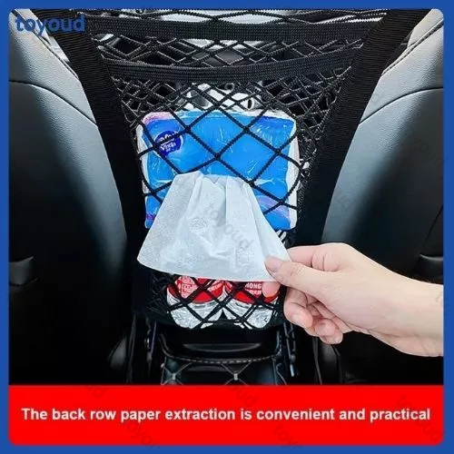 Tas Jaring Penyimpanan Mobil Saku Jaring Penyimpanan Mobil 3 Lapis Tas Penyimpanan Pusat Jok Mobil