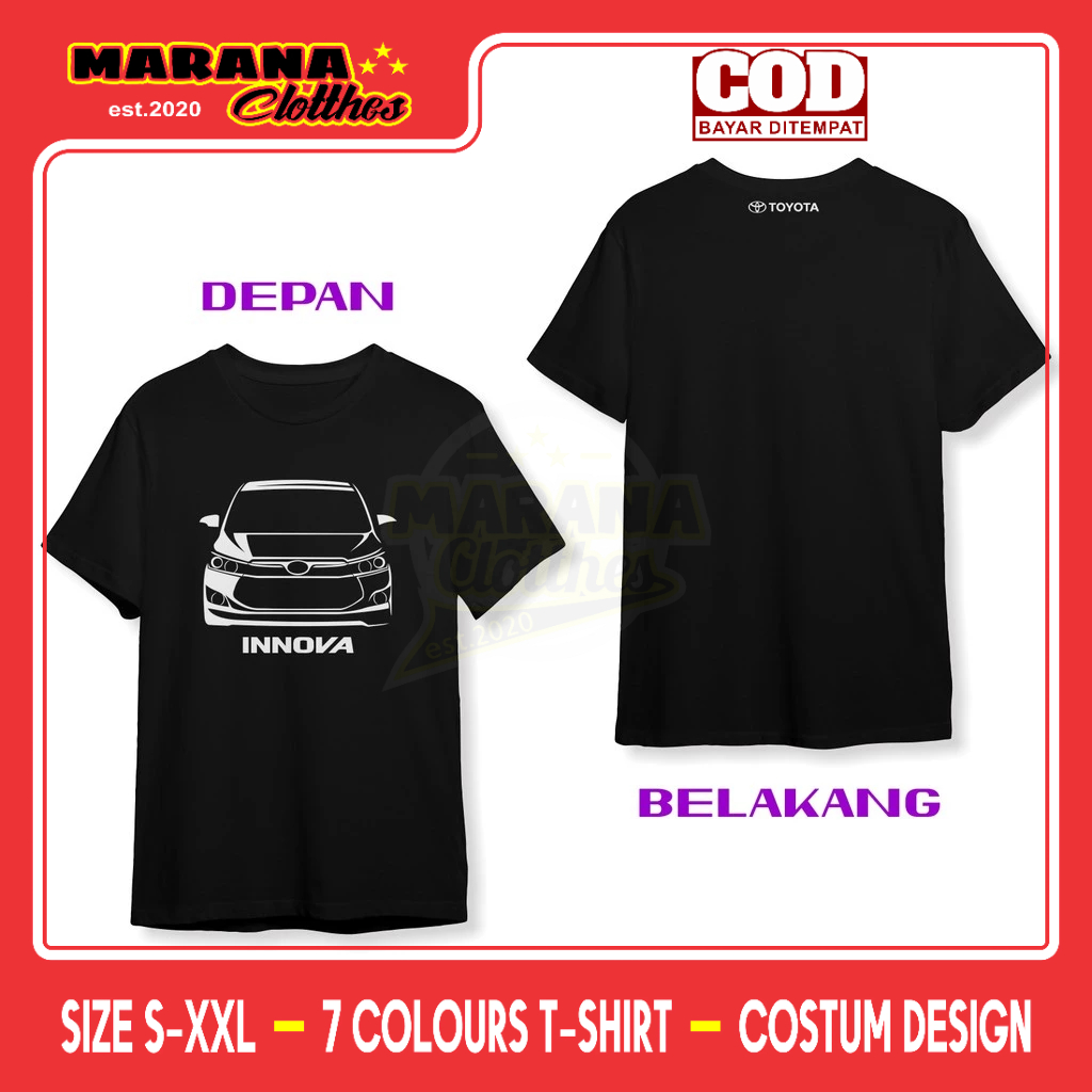 Kaos Toyota Kijang Innova Reborn DB Baju Otomotif