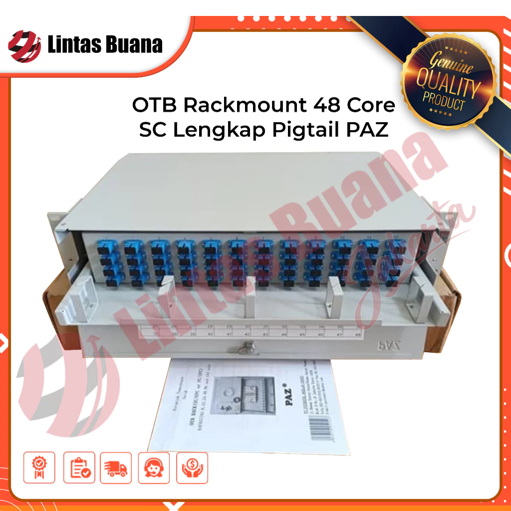 OTB Rackmount 48 core PAZ Lengkap Adapter SC Optical