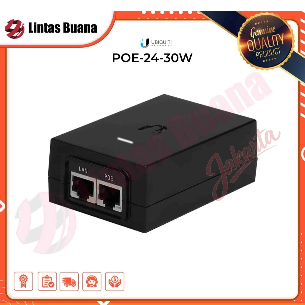 UBIQUITI Adaptor  Gigabit POE-24-30W /  UBNT - POE - 24  -30W