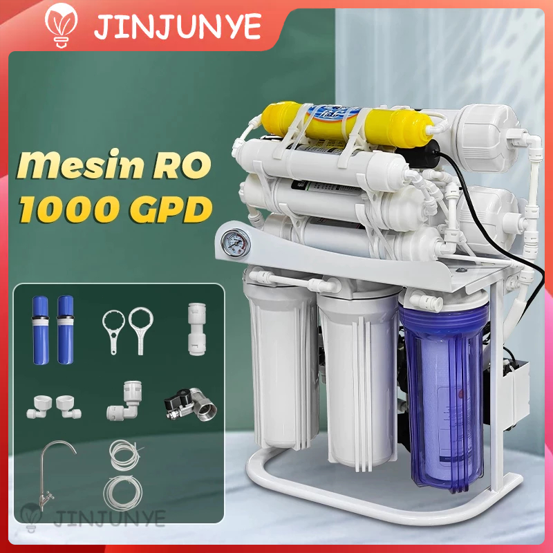 Mesin RO 1000gpd 10step alkaline+uv ultraviolet/Mesin air minum langsung(Dapat menghasilkan air minu