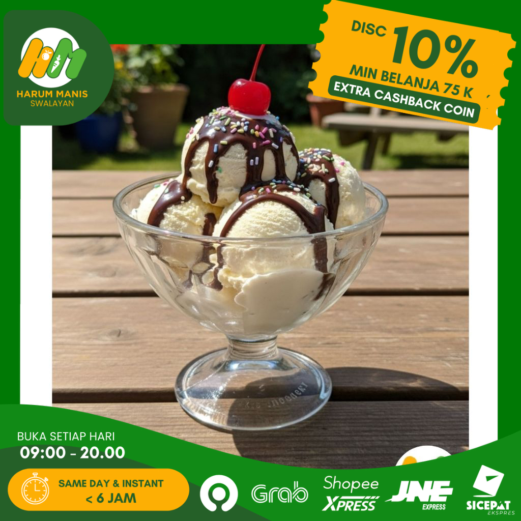 GELAS MANGKOK ES KRIM PLASTIK IC-11 / GELAS DESSERT ESTETIK