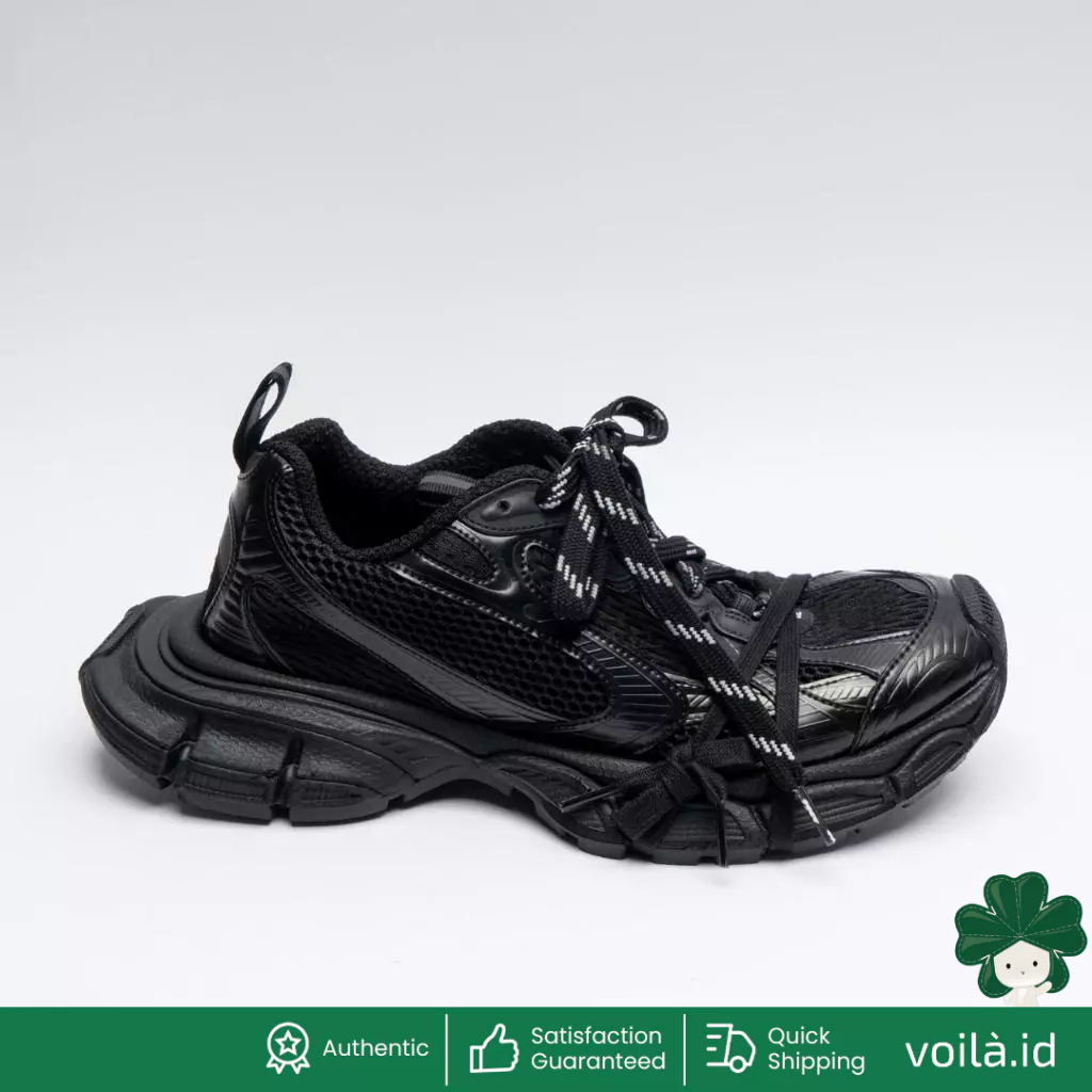 3XL Sneakers Mesh Polyurethane Black