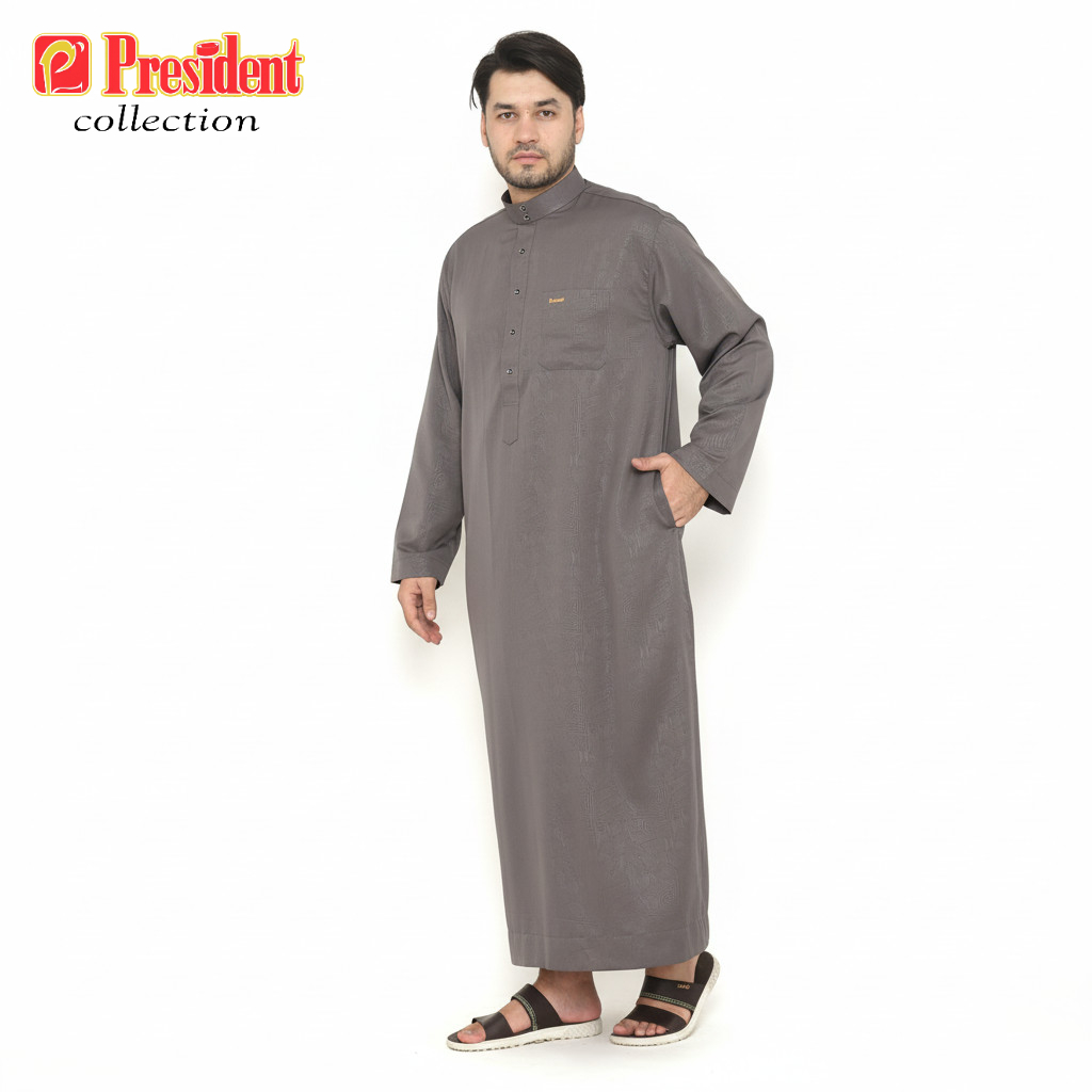 PRESIDENT – GAMIS AT TIN Jubah Pria Trending Shopee Gamis Muslim Polos Modern