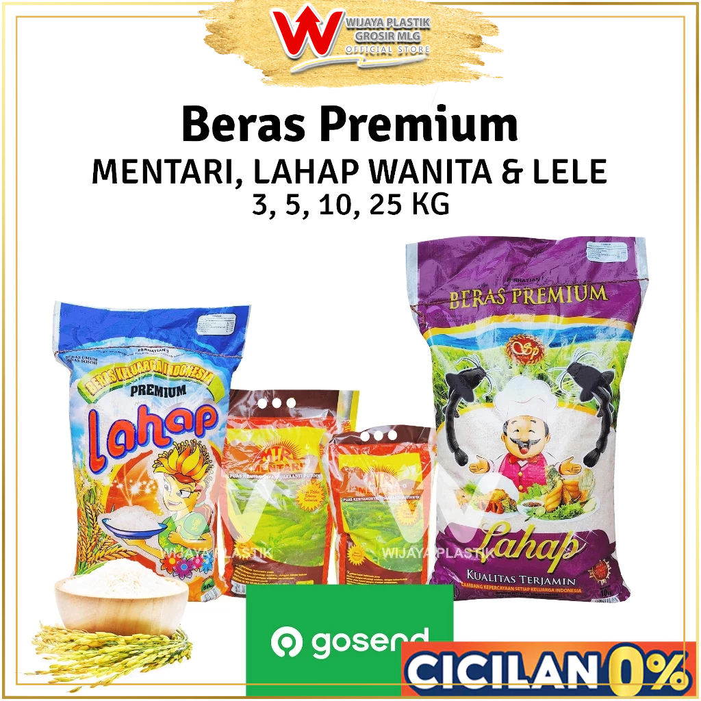 [GROSIR 1 SAK] [INSTANT] Beras Premium & Ekonomis [Mentari.Lahap.Super.Madinah.Kecombrang] --- 3 5 1