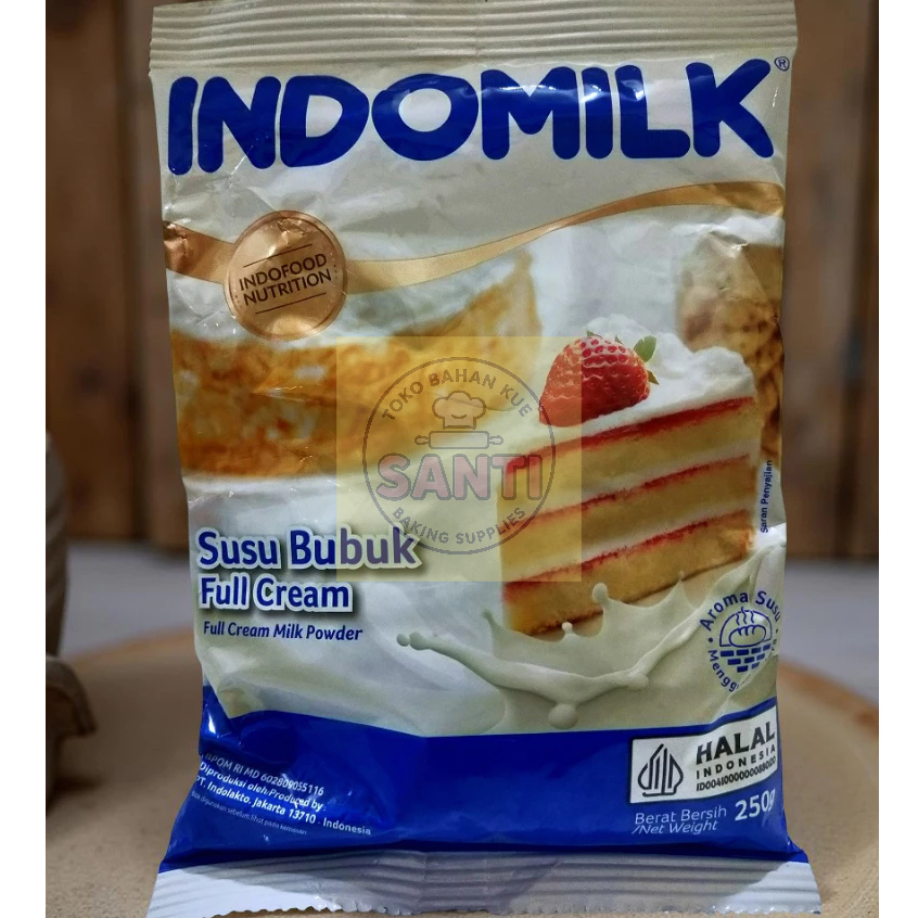 Indomilk | Susu Bubuk Full Cream | 250 Gram