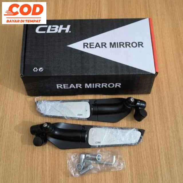 Spion winglet Merk CBH Kaca putih