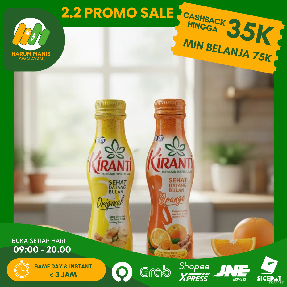 KIRANTI ORIGINAL 150ML / KIRANTI ORANGE 150ML / KIRANTI DATANG BULAN