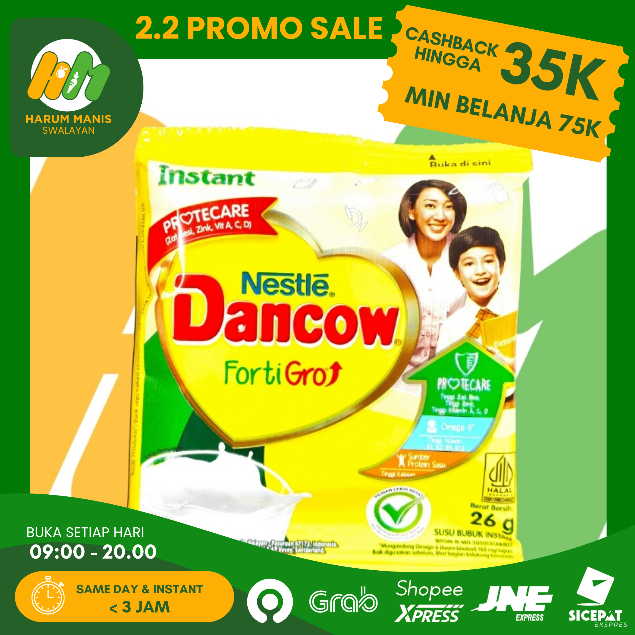 SUSU BUBUK DANCOW / DANCOW BUBUK SACHET 26GR