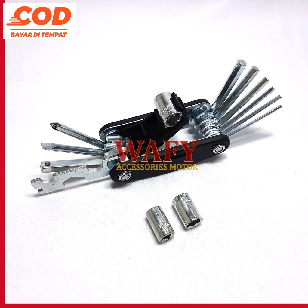 Kunci L Lipat - Kunci Shock Lipat - Obeng Lipat - Kunci Set Sepeda Perkakas