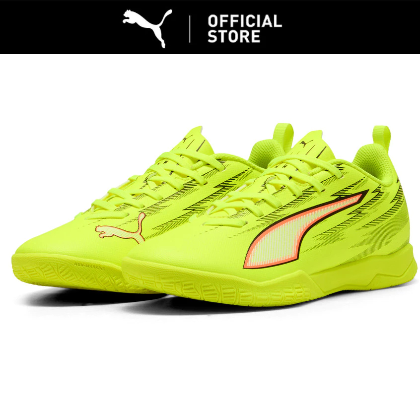 Sepatu Futsal Anak Ultra 6 Play It Jr Yellow Alert-Puma Bla 109056 01