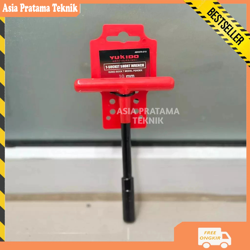 Kunci T Mini lapis karet Pendek CR-V 10 mm Yukido
