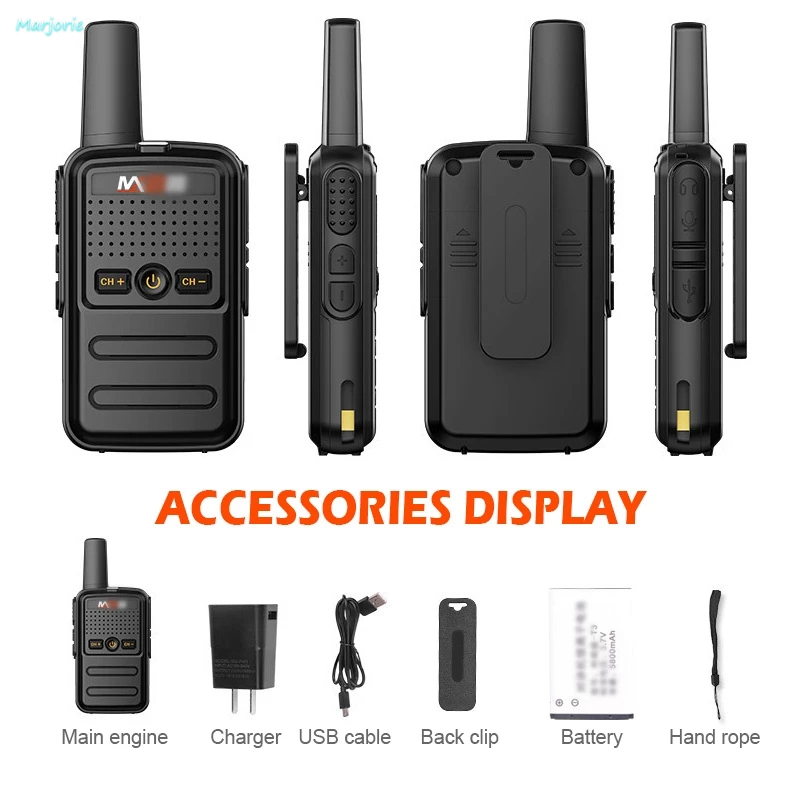 HT wln-c56b Mini Radio handy Talkie Transceiver Two Way Jarak Peralatan Komunikasi Dua Arah Walkie-t