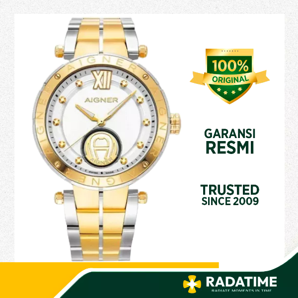 Jam Tangan Pria Aigner Vigevano 100% Original -Gold AGW.235001