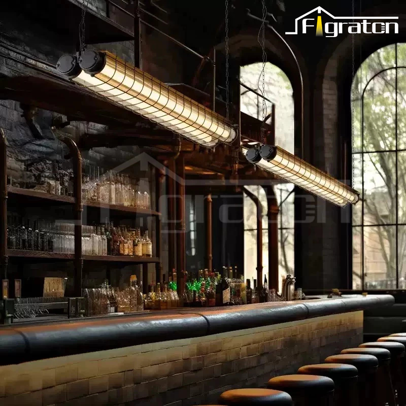 Lampu Gantung Industrial Retro - Lampu Hias Kafe, Bar & Restoran, Gaya Amerika Vintage, Cocok untuk 