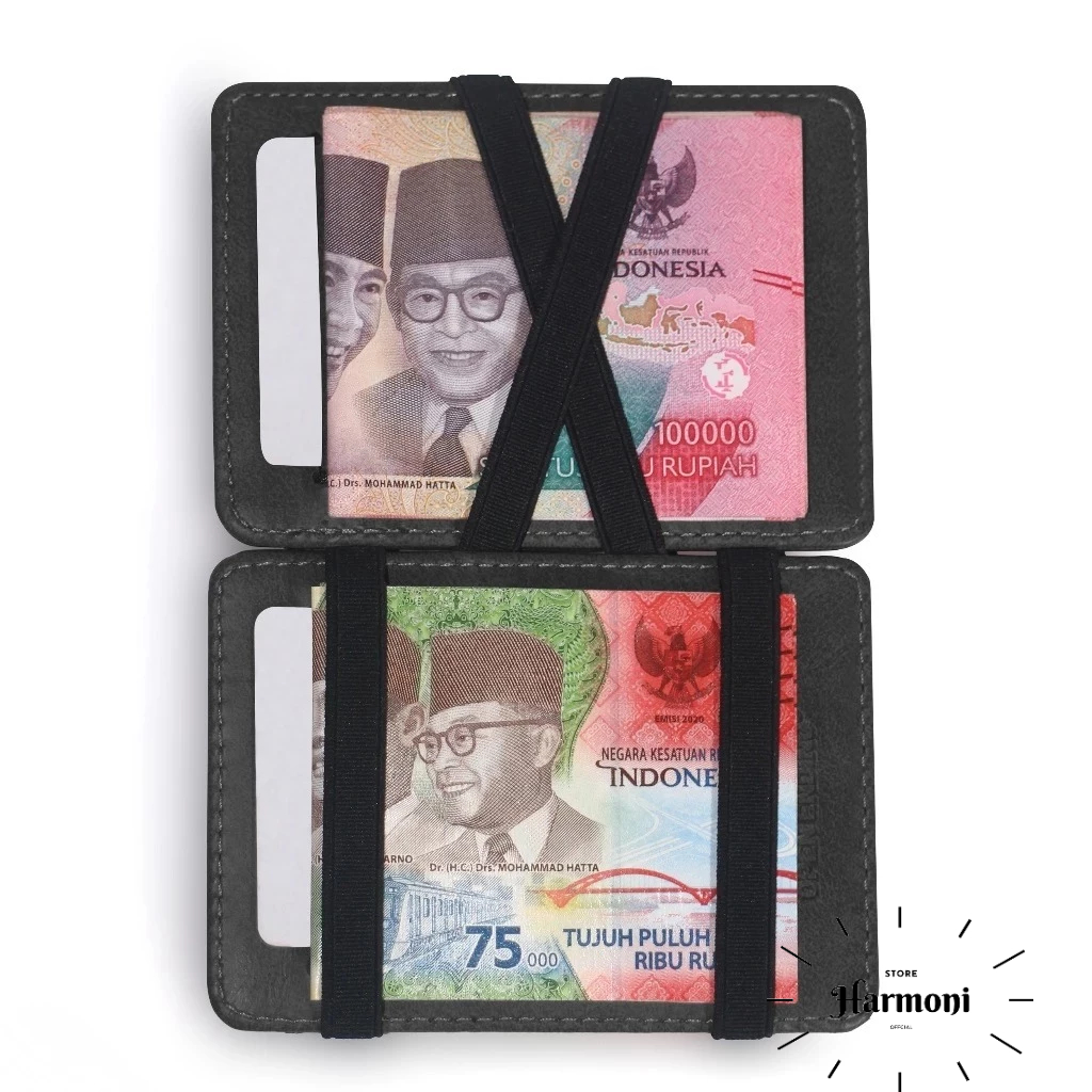 HARMONI Galla Wallet Dompet Kartu Dan Uang Lipat Pria Wanita Card Holder Tipis Mini Premium