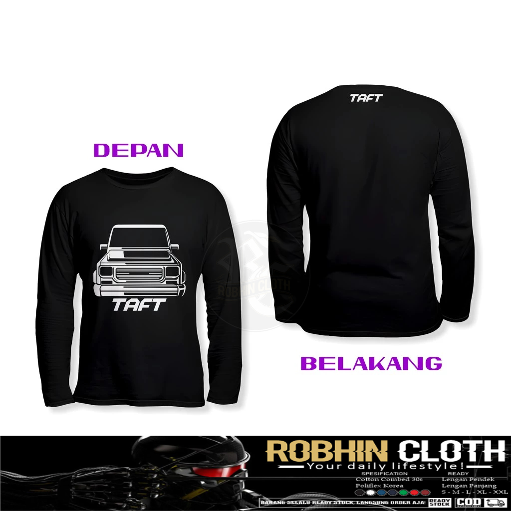 Kaos Baju Mobil Daihatsu Taft GT Rocky Feroza DB Lengan Panjang Baju Otomotif