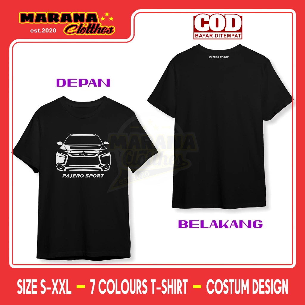 Kaos Mitsubishi New Pajero Sport DB Baju Otomotif