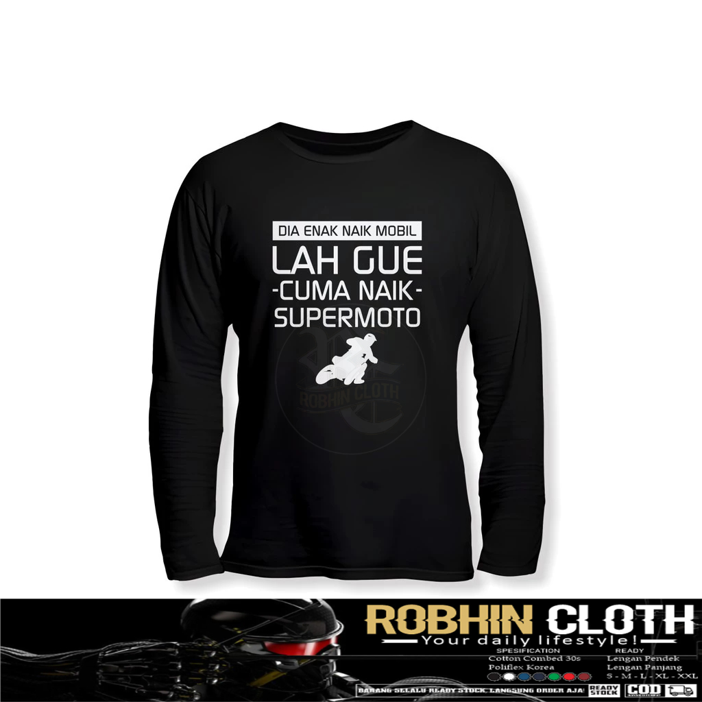Kaos Baju Supermoto Lengan Panjang Baju Otomotif