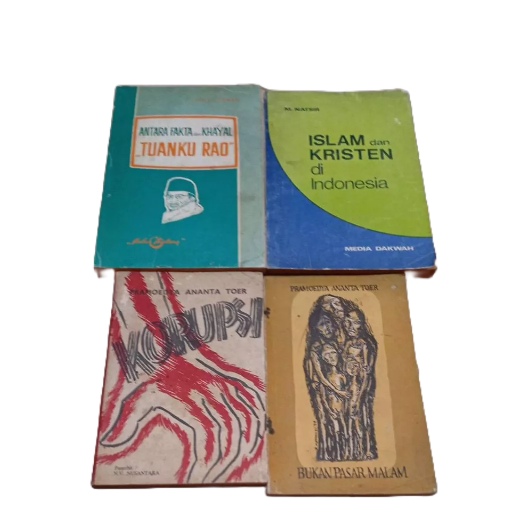 Buku lama karya HAMKA MOH NATSIR PRAMOEDYA ANANTA TOER tasauf modern lembaga budi tunku  rao