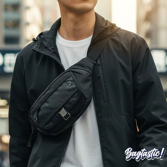 BAGTASTIC Kalibre Tas Pinggang Waist Bag Croven 02 Original Pria Wanita 3 Kompartemen