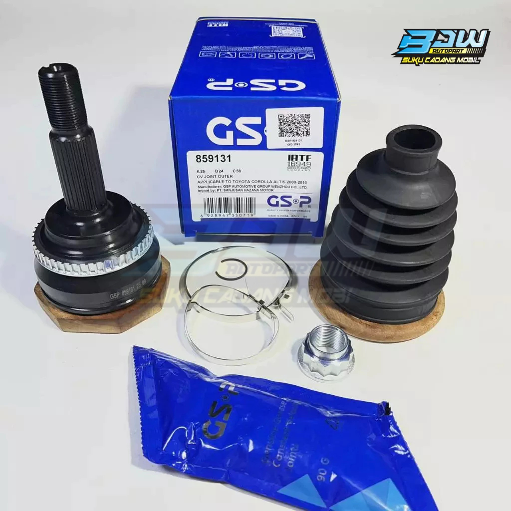CV Joint Outer As Roda Luar Kanan / Kiri Toyota Corolla Altis 2000-2010 Manual Matic GSP 859131