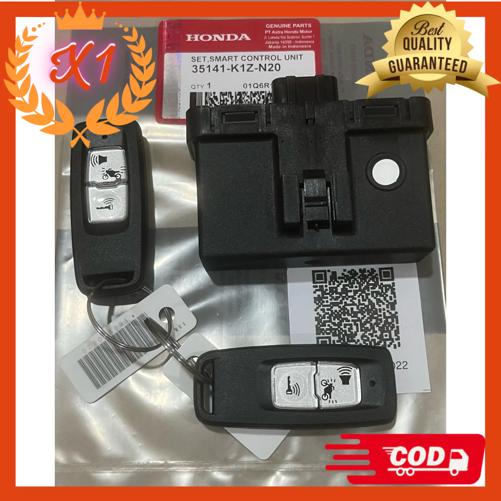 Remote pcx 160 komplit set modul set kontak keyless original