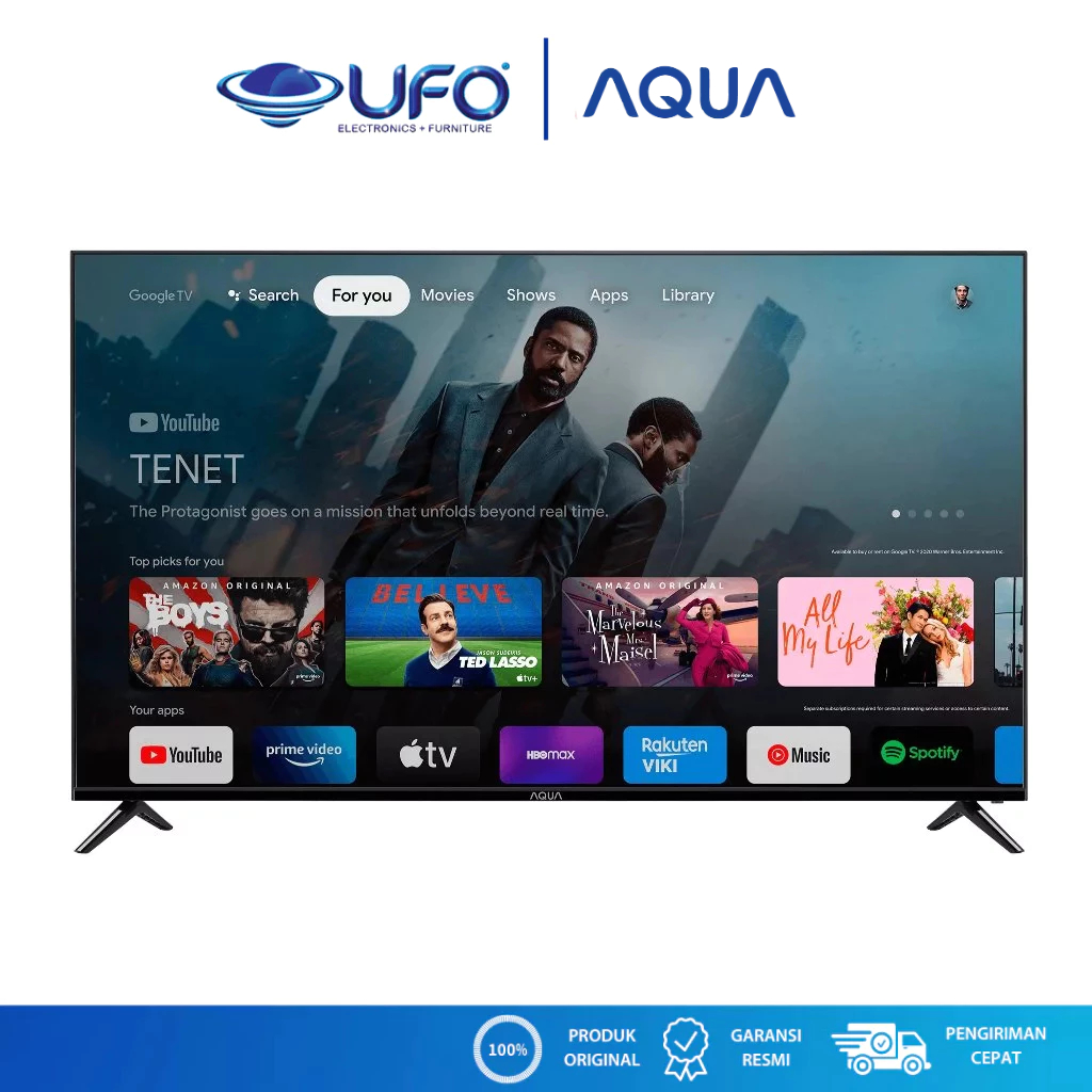 Aqua 58 Inch LED Smart TV 4K HDR Gooogle TV AQT58K85EUX