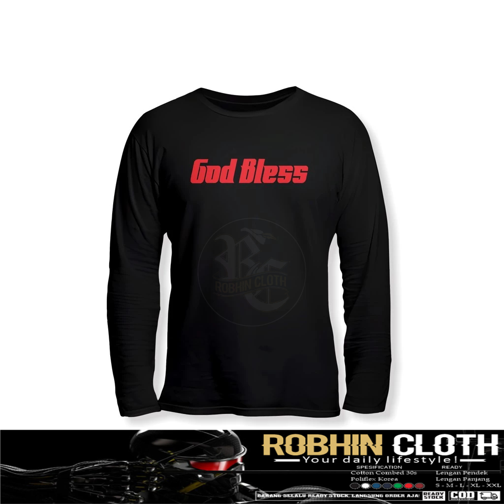 Kaos Baju GodBless Lengan Panjang Baju Musik
