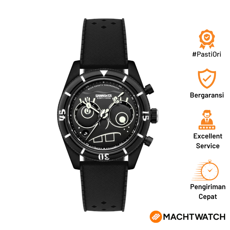 Jam Tangan Pria Spinnaker Fleuss SP-5154-02 Chronograph SpongeBob SquarePants Eyedial Limited Editio