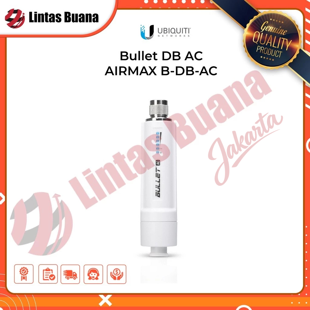 UBNT B-DB-AC Bullet Dual Band AC PtMP Radio WiFi - BULLET DB AC 4.8