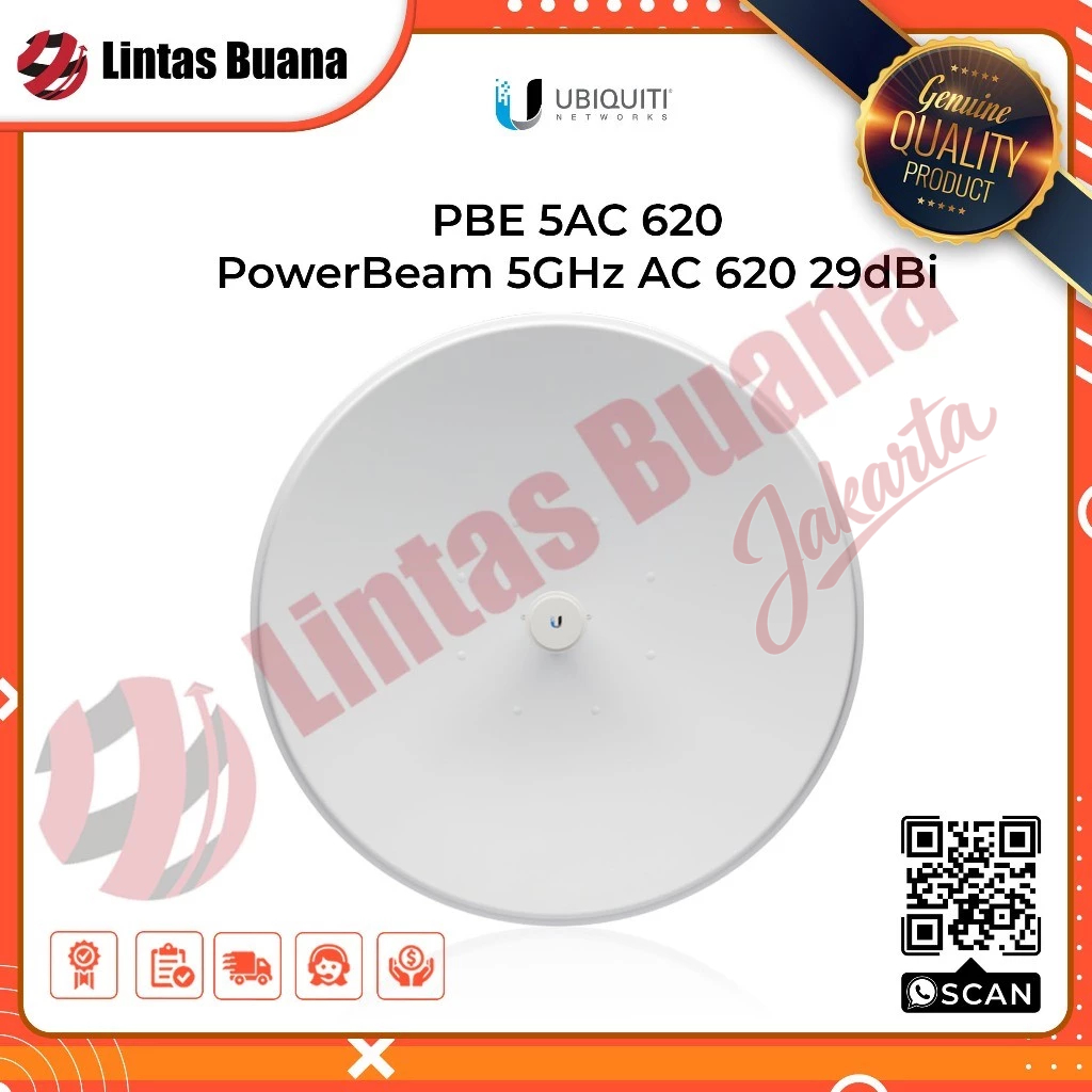 Ubiquiti PBE 5AC 620 PowerBeam 5GHz AC 620 29dBi