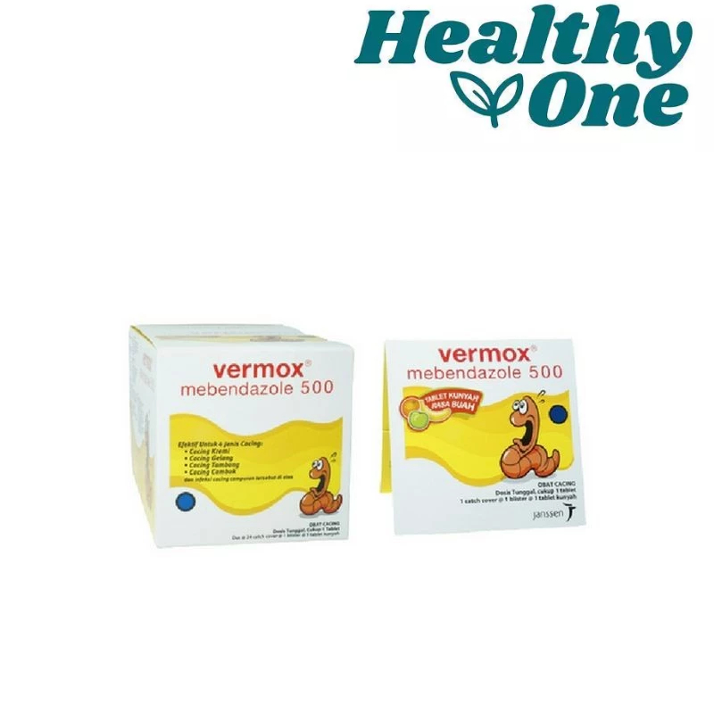 VERMOX 500MG TABLET STRIP