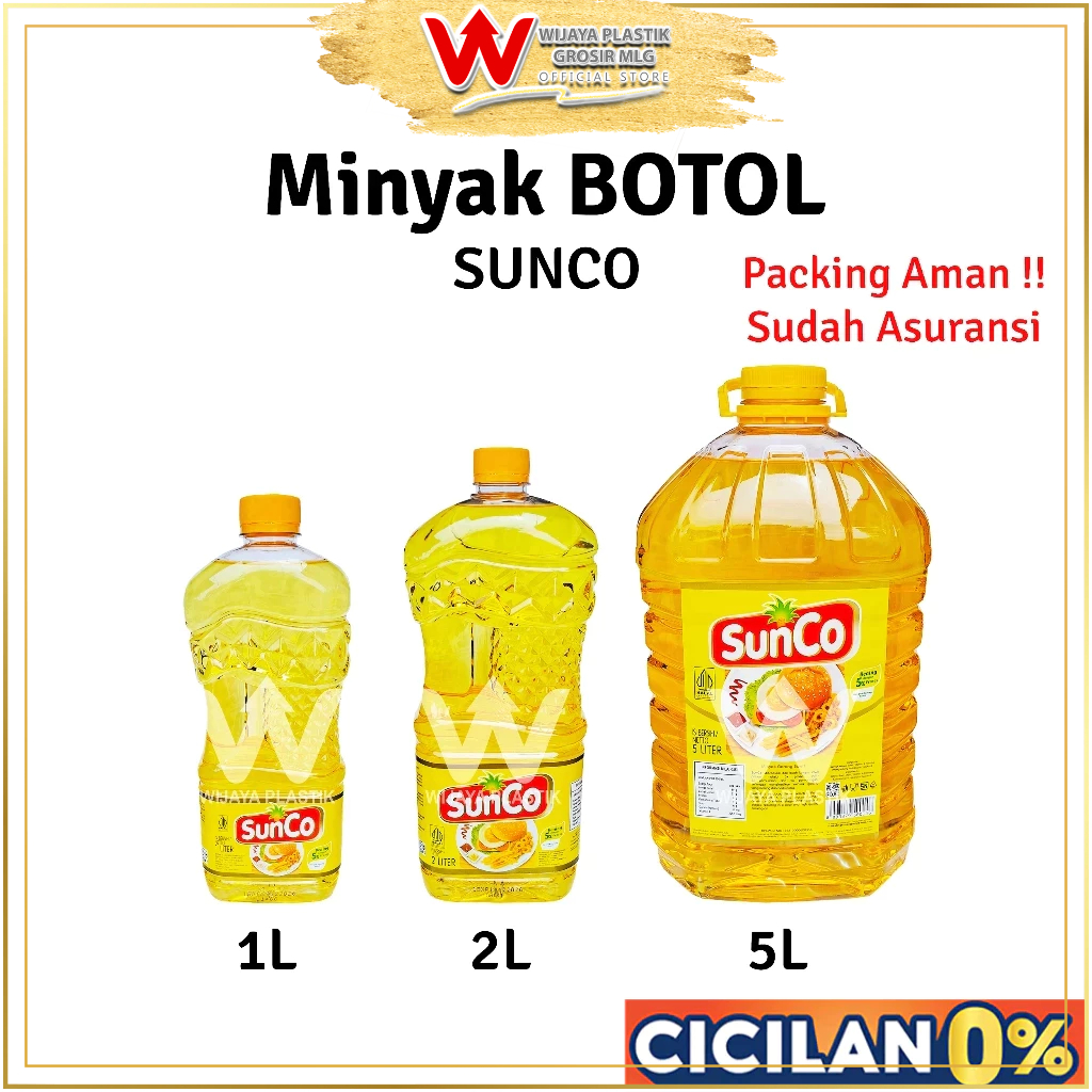 [PROMO] Minyak BOTOL Besar [SUNCO] 1L 2L 5L --- @botol | 1 2 5 liter lt L sunco bening goreng kelapa