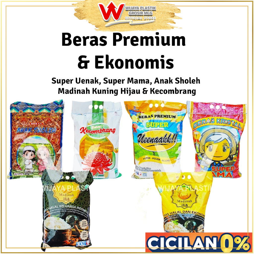[1 SAK] Beras Premium & Ekonomis [ Mentari Lahap Super Madinah Kecombrang ] --- 3 5 10 KG @SAK | pul