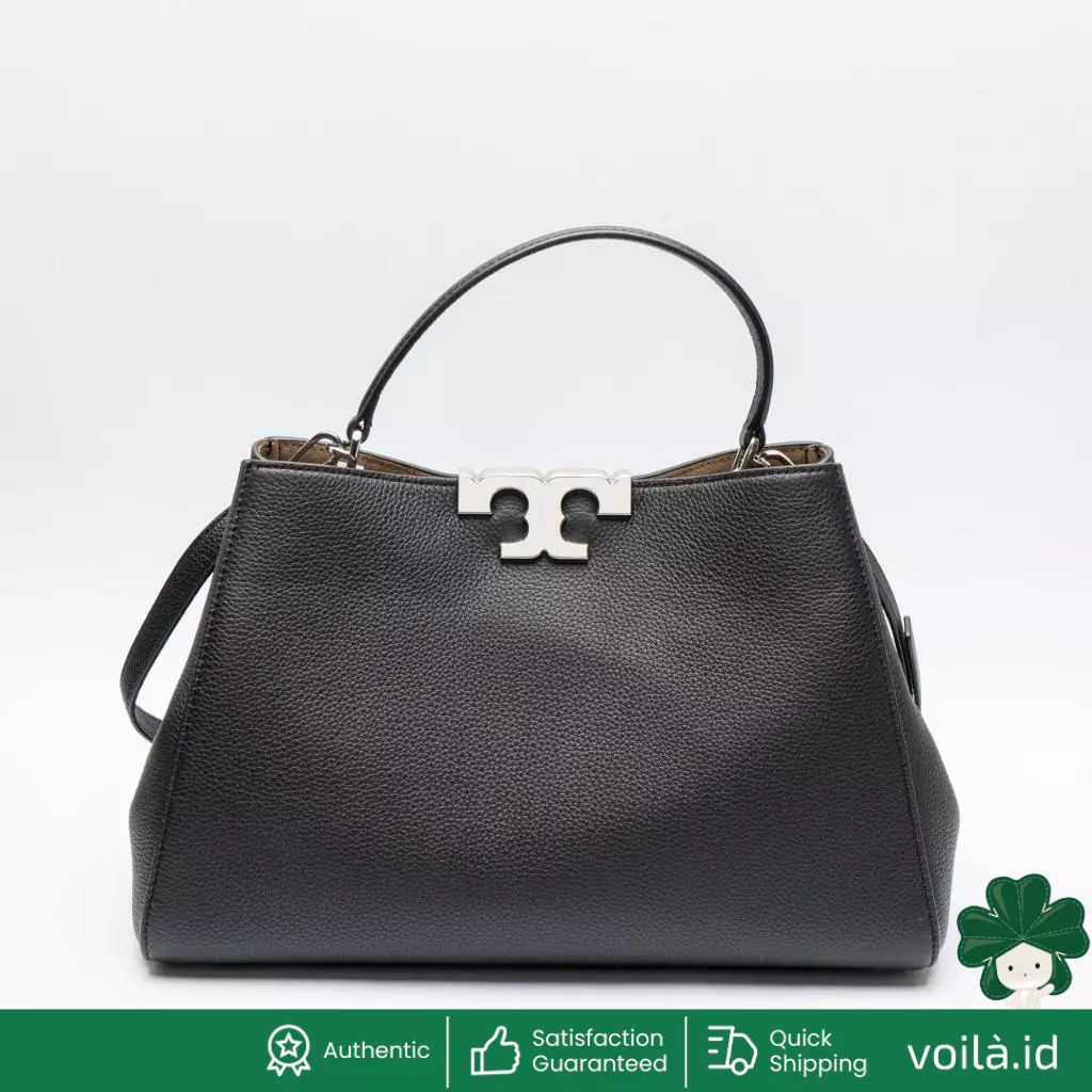 Eleanor Soft Large Satchel Black Shw
