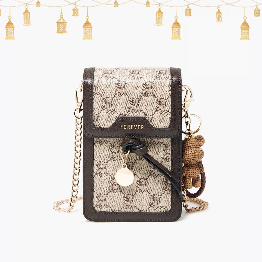 FOXER Tas Bahu Mini Wanita Tas Selempang yang Lucu dan Klasik Tas Ponsel yang Elegan dan Elegan