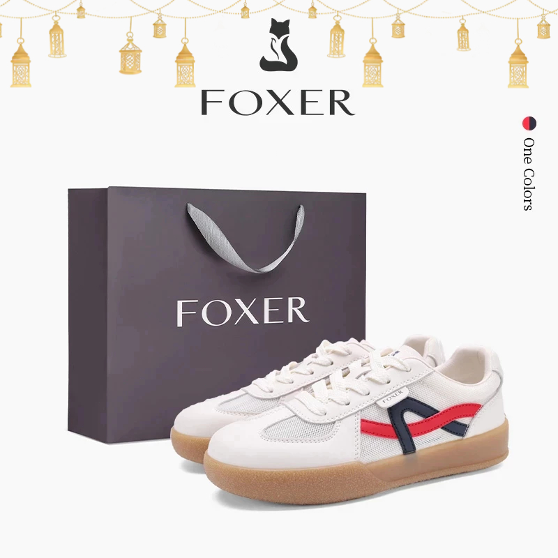 FOXER Sepatu Kets Bernapas Sepatu Kasual Putih Berbahan Mesh Serbaguna Yang Bernapas Sepatu Kets Ola