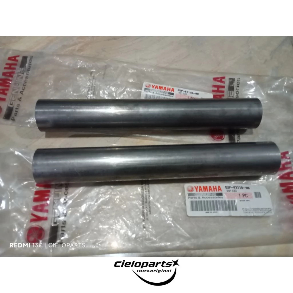 Sepasang Kanan Kiri spacer tabung sulingan per shock skok depan Byson 45P-F3118-00  100%asli origina