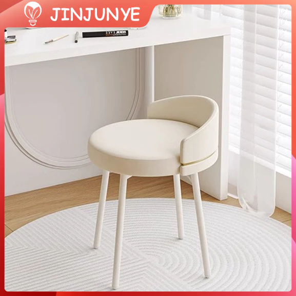 [Putar 360°]Kursi Meja Rias Putar Kursi Nail Art Makeup Kursi Meja Rias Sandaran Kursi Santai Kursi 