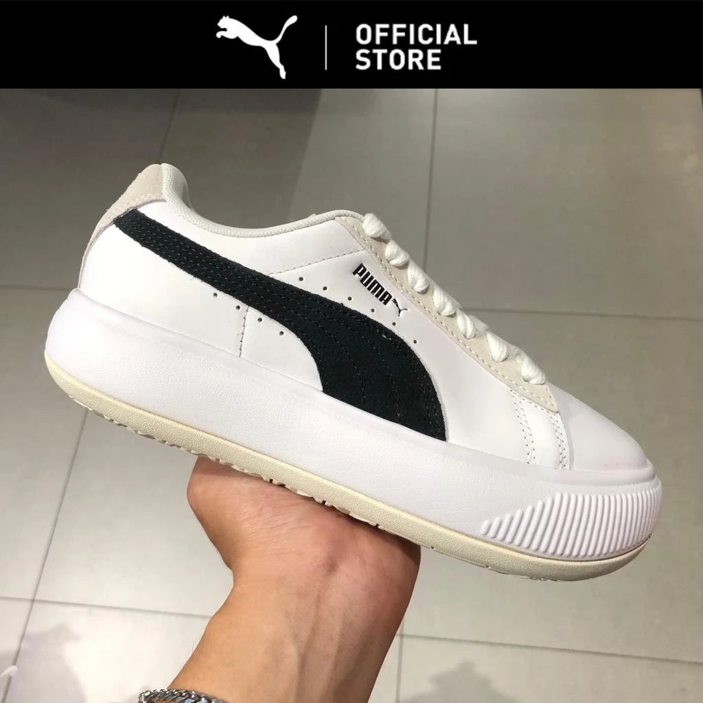 Puma Sepatu Sneakers Suede Mayu Mix Wn S White-Marshmall 382581 01