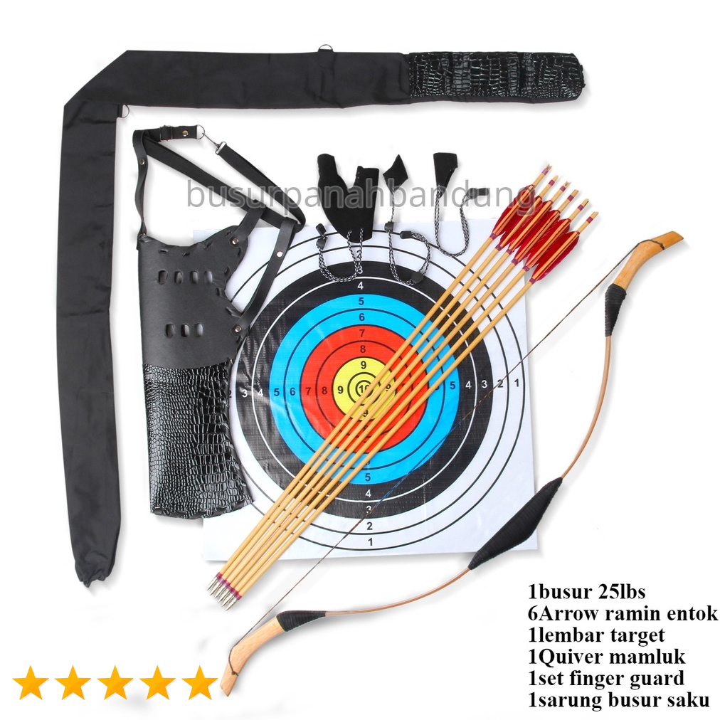 Satu Set Perlengkapan Panahan Anak - Remaja Pemula